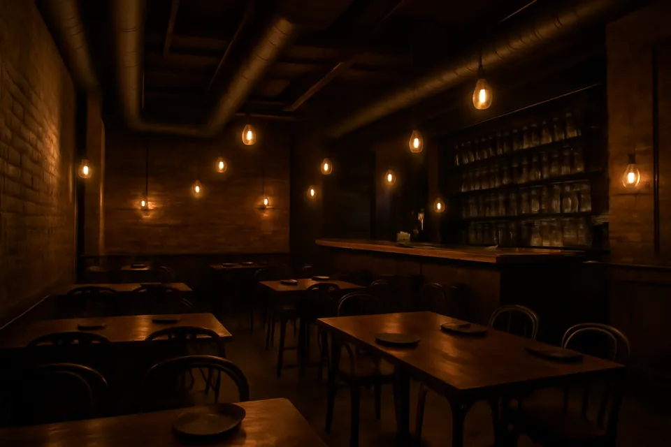 The Forge Kitchen with copper bar and crafted dishes
